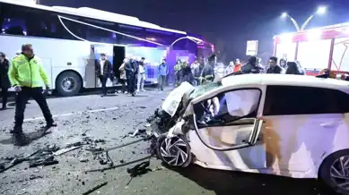 Şehirlerarası Otobüs-Otomobil Kazası: 1 Ölü