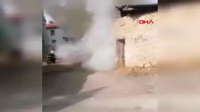Aksaray'da Park Halindeki Araçta Yangın!