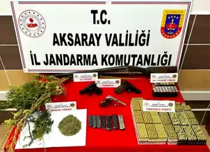 Aksaray'da Uyuşturucu ve Silah Operasyonu