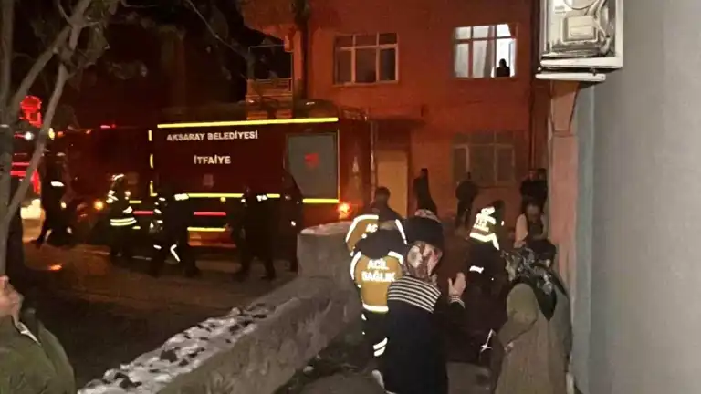 Apartman Yangını Paniği Yarattı!Aksaray'da olay!